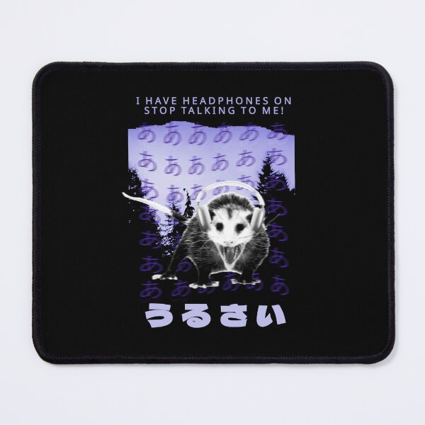 Item preview, I have headphones on Opossum designed and sold by VintageMedatsu.