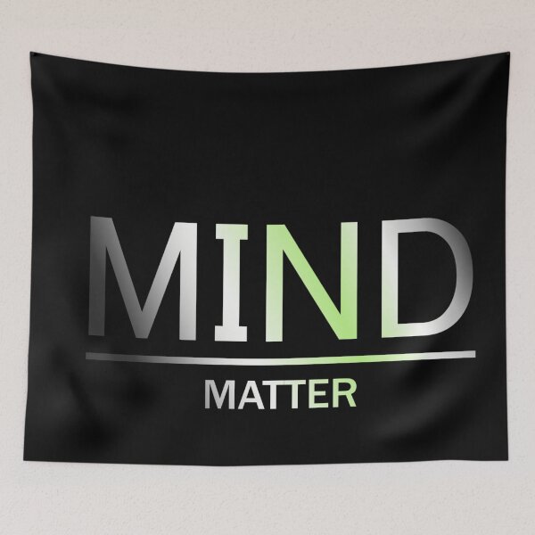 Item preview, Mind Matter , Agender pride flag graphic, rainbow text graphic, mental health matters, mindfulness, self love,  designed and sold by PrideBeProud.