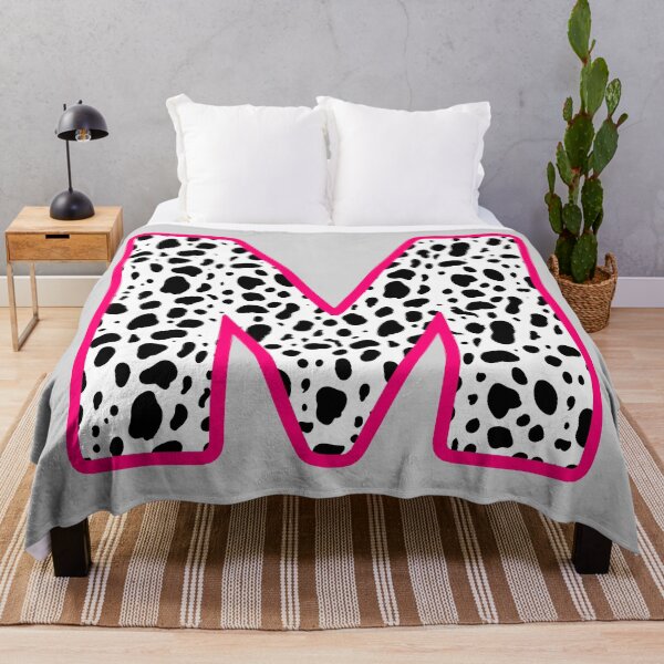 Item preview, M Initial sticker - girly print black and white with pink designed and sold by marlenaki.