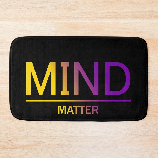 Item preview, Mind Matter, Intersex pride flag graphic, rainbow text graphic, mental health matters, mindfulness, self love,  designed and sold by PrideBeProud.