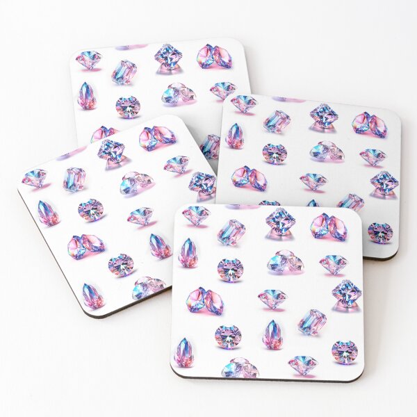 Aperçu de l'œuvre Motif diamant rose créée et vendue par BeebooDesign.