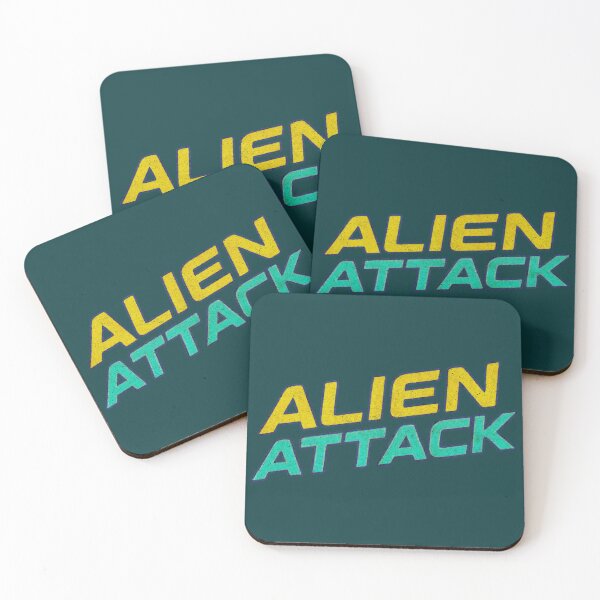 Item preview, Alien Attack – Retro Space Game Typography designed and sold by SteadyRolling.