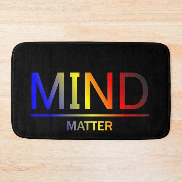 Item preview, Mind Matter, Polyamory pride flag graphic, rainbow text graphic, mental health matters, mindfulness, self love,  designed and sold by PrideBeProud.