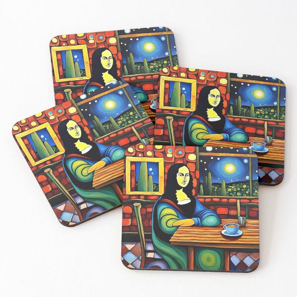 Item preview, Mona Lisa in Cafe 1 designed and sold by George Hutton Hunter.