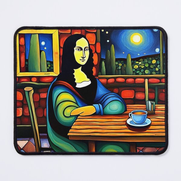 Item preview, Mona Lisa in Cafe 1 designed and sold by George Hutton Hunter.