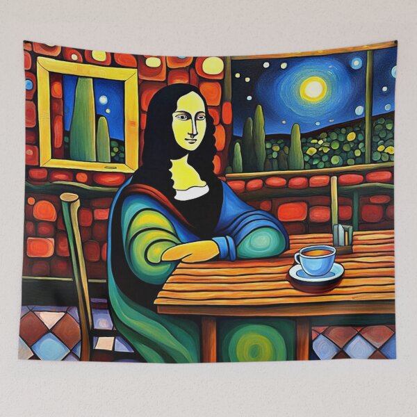 Item preview, Mona Lisa in Cafe 1 designed and sold by George Hutton Hunter.