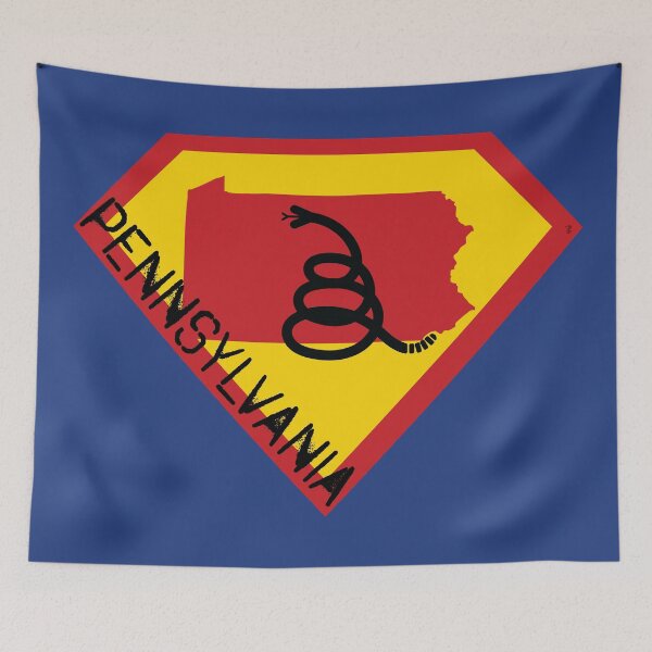 Item preview, PENNSYLVANIAN  PENNAMITE PENNSYLVANIER SHIELD - Freedom Is The Superpower - Modern Gadsden Snake Flag - Dont Tread On Me SUPERHERO PENNSYLVANIA spellout design designed and sold by pelagio.