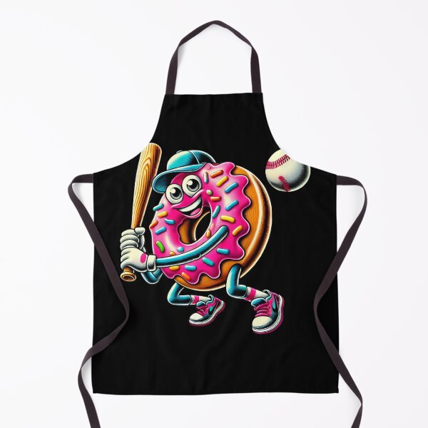 Item preview, Donut Playing Baseball Donut Lover Baseball Player designed and sold by Kimberley King Art King Art.
