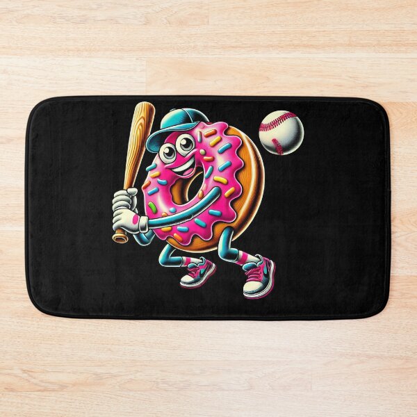 Item preview, Donut Playing Baseball Donut Lover Baseball Player designed and sold by Kimberley King Art  King Art.