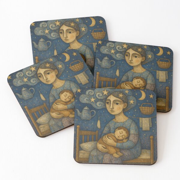 Item preview, Motherhood. Naive Art designed and sold by BoBiloArt.