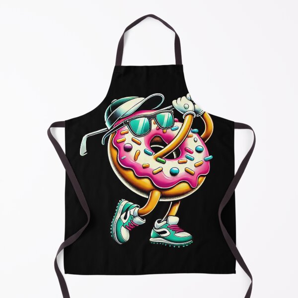 Item preview, Donut Playing Golf Donut Lover Golf Player Golfer designed and sold by Kimberley King Art King Art.