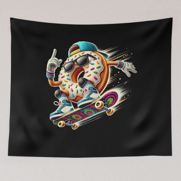 Item preview, Donut Skateboarding Donut Lover Skateboard Skateboarder designed and sold by Kimberley King Art  King Art.