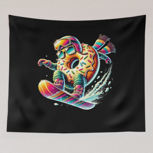 Item preview, Donut Snowboarding Donut Lover Snowboarder Snowboard designed and sold by Kimberley King Art  King Art.