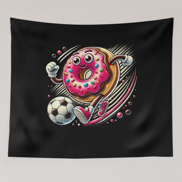 Item preview, Donut Playing Soccer Donut Lover Soccer Player designed and sold by Kimberley King Art  King Art.
