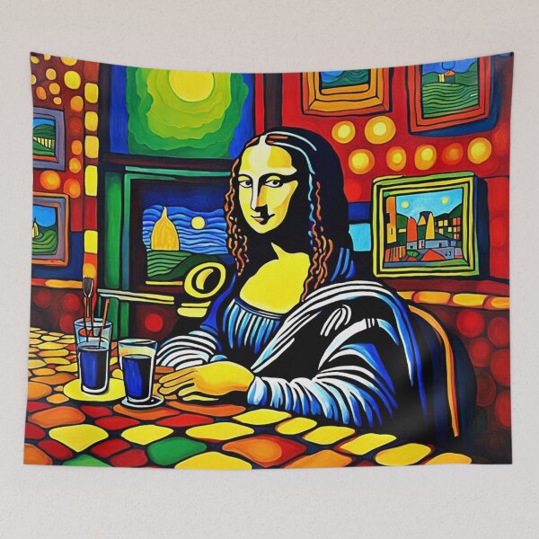 Item preview, Mona Lisa in Cafe 2 designed and sold by George Hutton Hunter.