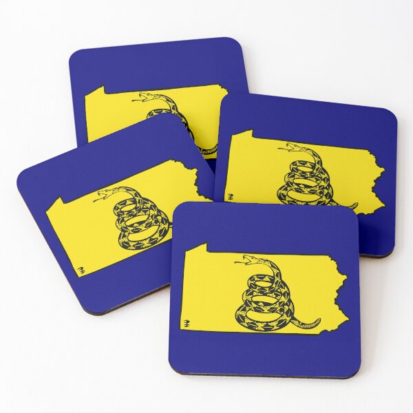 Item preview, PENNSYLVANIA   - Libertarian - Don't Tread On Me Gadsden Snake on PENNSYLVANIAN PENNAMITE PENNSYLVANIER Map  designed and sold by pelagio.