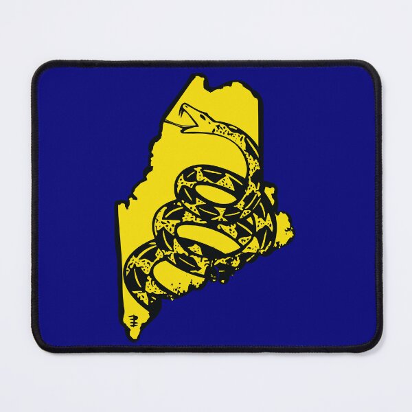 Item preview, MAINE - Libertarian - Don't Tread On Me Gadsden Snake on MAINER Map designed and sold by pelagio.