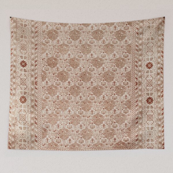 Item preview, Antique Indian Amritsar Rug designed and sold by Vicky Brago-Mitchell®.