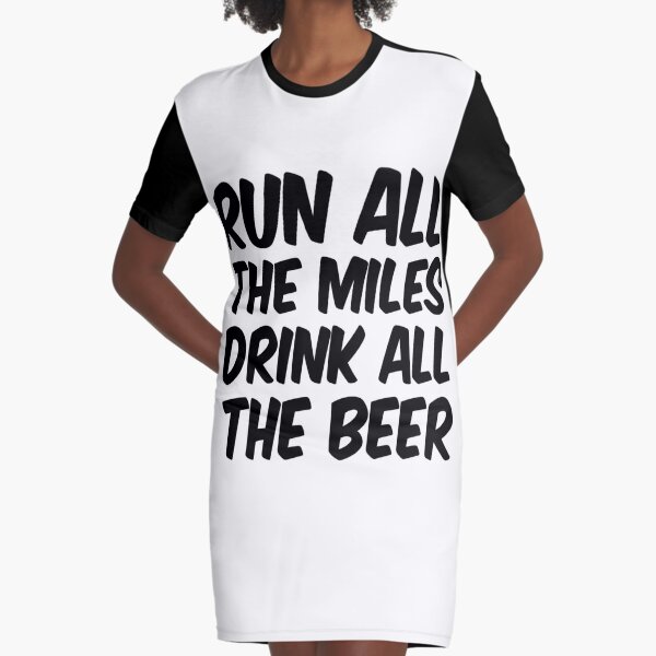 Run All The Miles Drink All The Beer Tank, Womens Workout Top