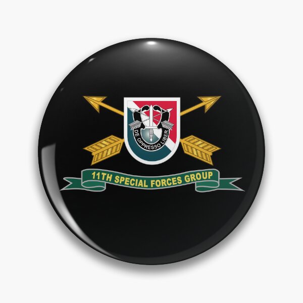 Item preview, Army - 11th Special Forces Group - Flash w Br - Ribbon X 300 designed and sold by Military Insignia Products.
