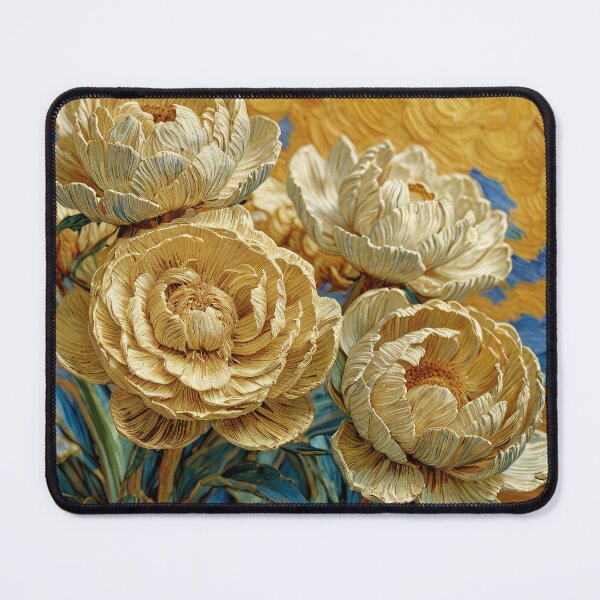 Item preview, Golden Peonies in Van Gogh Dreamscape designed and sold by CrystalCove11.