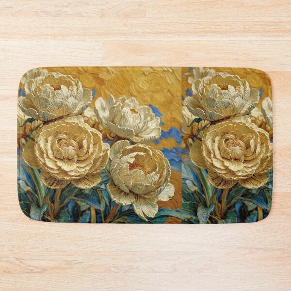 Item preview, Golden Peonies in Van Gogh Dreamscape designed and sold by CrystalCove11.