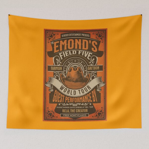 Item preview, The Emond's Field Five World Tour Poster designed and sold by Taveren-Tavern.