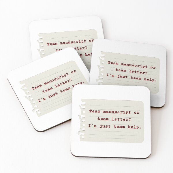 Item preview, Team manuscript or team letter? I’m just team ‘help.’ designed and sold by DedsStudio.