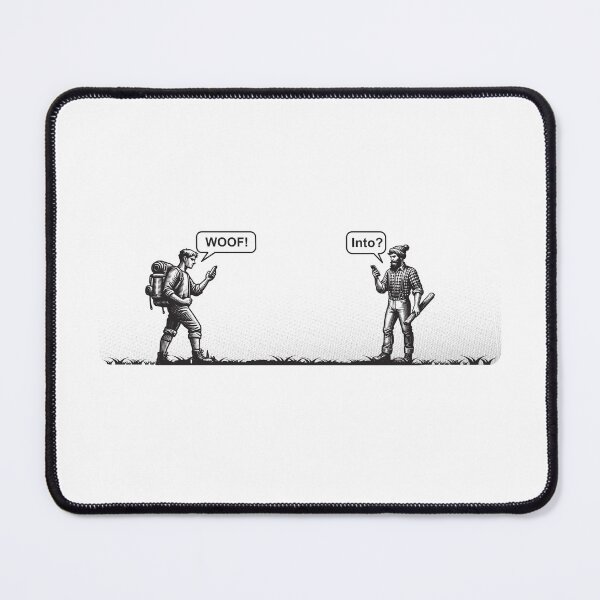 Item preview, Woof! Into? Gay Lingo designed and sold by unapologaytic.