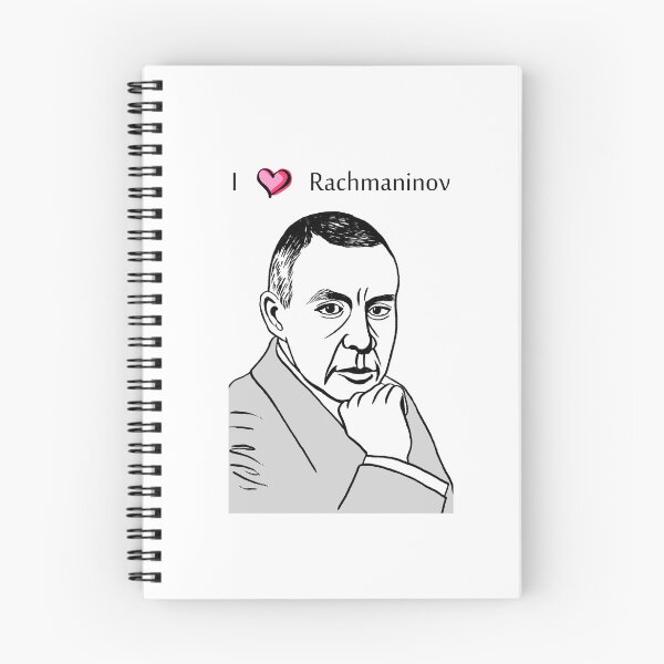 Item preview, I ❤️ Rachmaninov – Composer Portrait Art designed and sold by Takapi Labo.