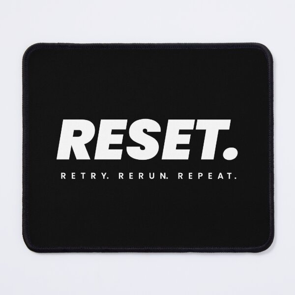 Item preview, Reset. Retry. Rerun. Repeat – Motivational Loop Design designed and sold by FloppyGoals.