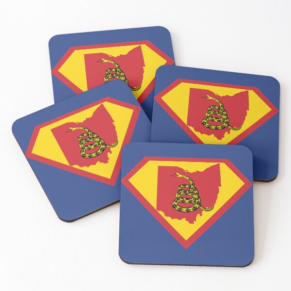 Item preview, OHIOAN SHIELD - Freedom Is The Superpower -  Gadsden Snake Flag - Dont Tread On Me SUPERHERO OHIO design designed and sold by pelagio.