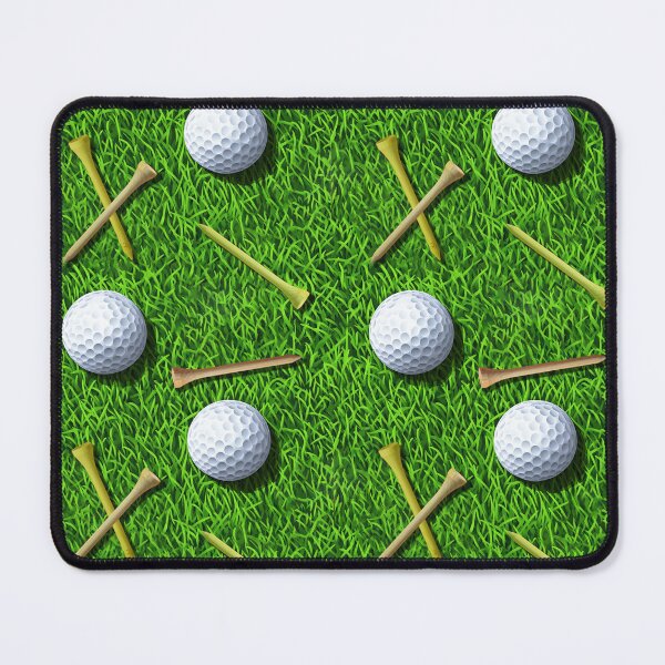 Item preview, Golf ball and tee on grass seamless pattern designed and sold by BeebooDesign.