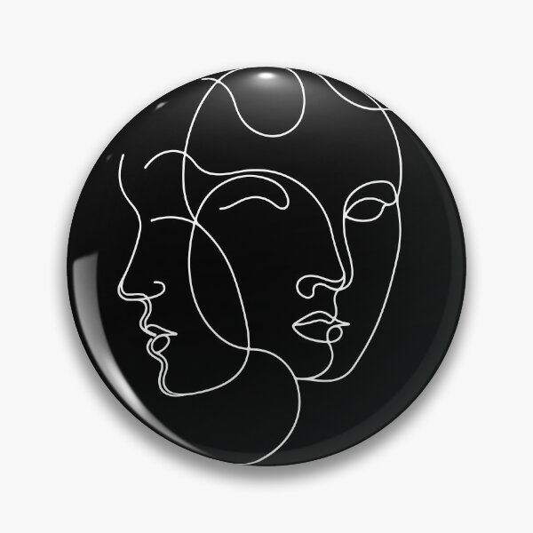 Item preview, Minimalism That Speaks Volumes - Face Out Line designed and sold by e-milka.