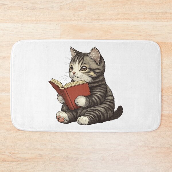 Item preview, Reading Cat Shirt, Bookish Cat Lover Shirt designed and sold by Sleepy Cat Design.