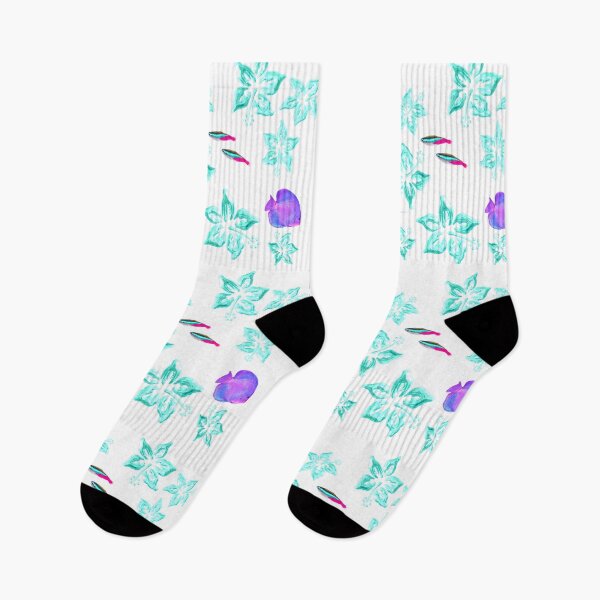 Item preview, frutiger aero chrome hibiscus pattern designed and sold by WhitneyIzzy.