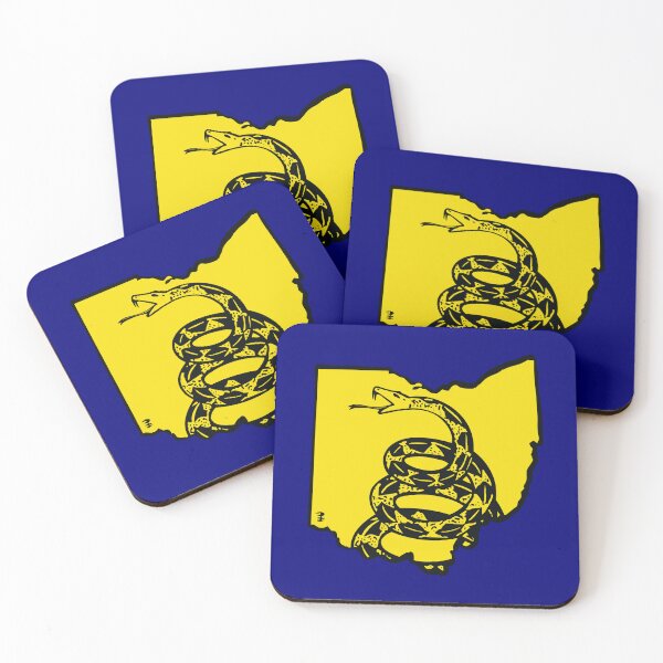 Item preview, OHIO    - Libertarian - Don't Tread On Me Gadsden Snake on OHIOAN Map  designed and sold by pelagio.