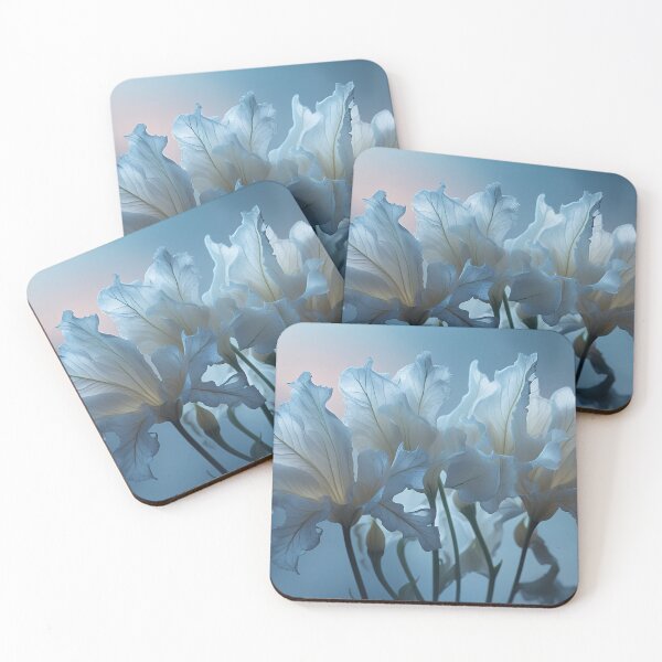 Item preview, White Iris in Blue  designed and sold by Khala.