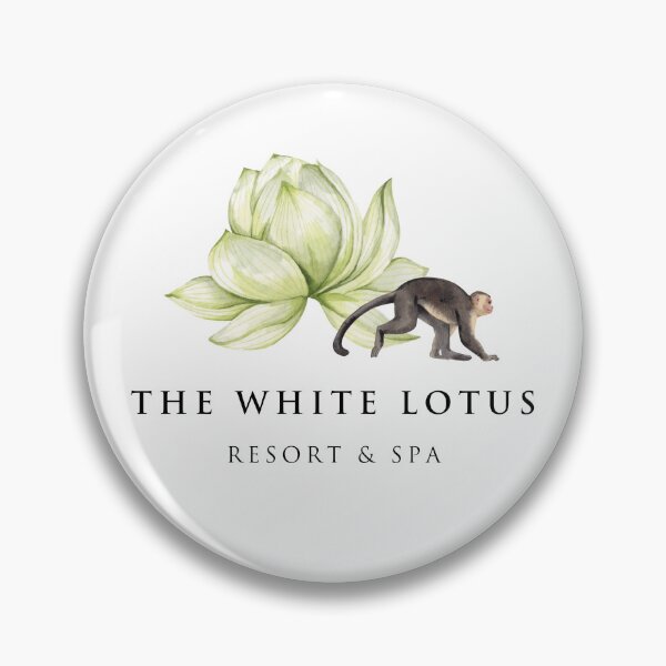 Item preview, The White Lotus Monkey designed and sold by goodvibesgreatlakes.