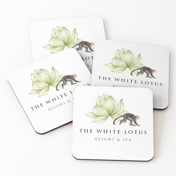 Item preview, The White Lotus Monkey designed and sold by goodvibesgreatlakes.