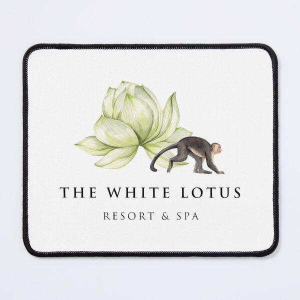 Item preview, The White Lotus Monkey designed and sold by goodvibesgreatlakes.
