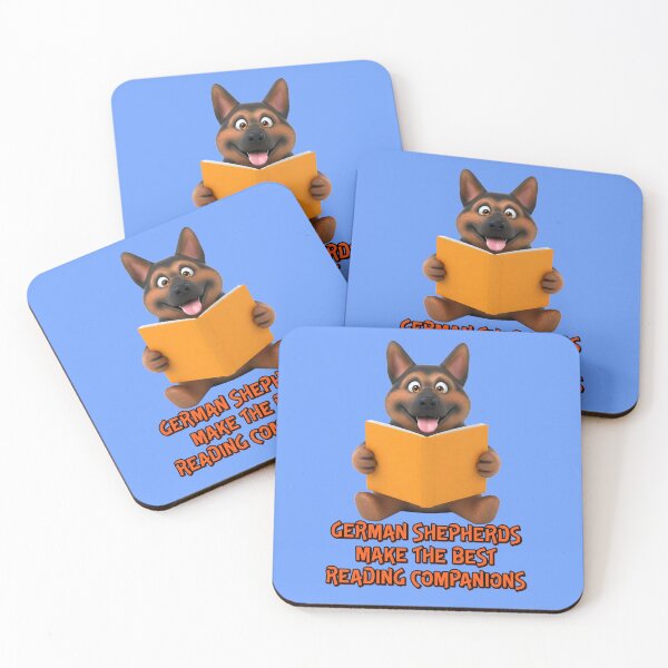 Item preview, German shepherds make the best reading companions designed and sold by AnTartstudios.