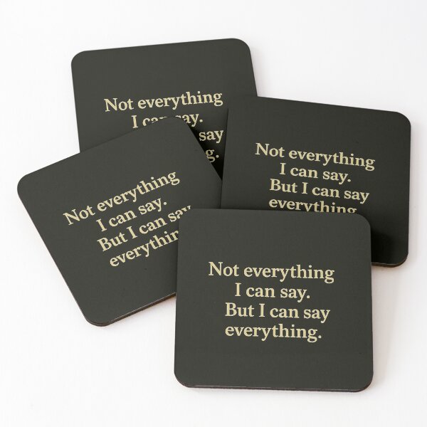 Item preview, Not Everything I Can Say designed and sold by LOGOSINTERIUM.