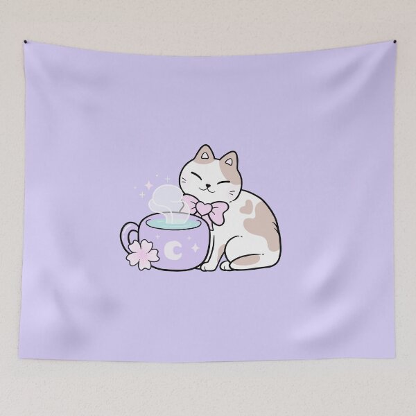Item preview, Sakura Tea Kitty | Nikury designed and sold by nikury.