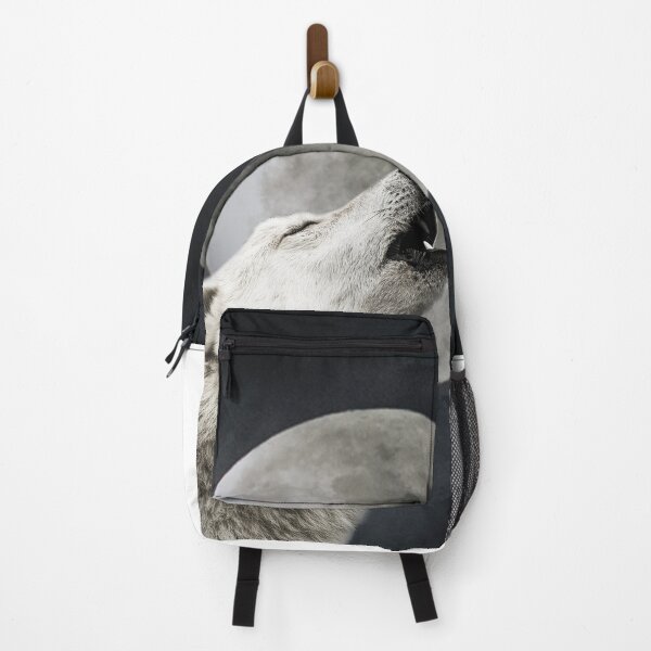 Item preview, howling wolf in front of supermoon designed and sold by Alex Sharp.