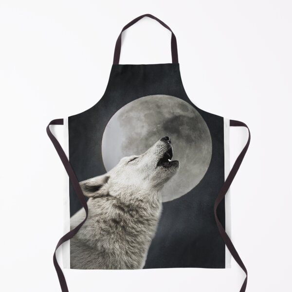 Item preview, howling wolf in front of supermoon designed and sold by Alex Sharp.