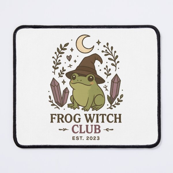 Item preview, Frog Witch Club – Cute Cottagecore Sticker, mug, t-shirt for Witchy Aesthetic Fans designed and sold by miciana1417.