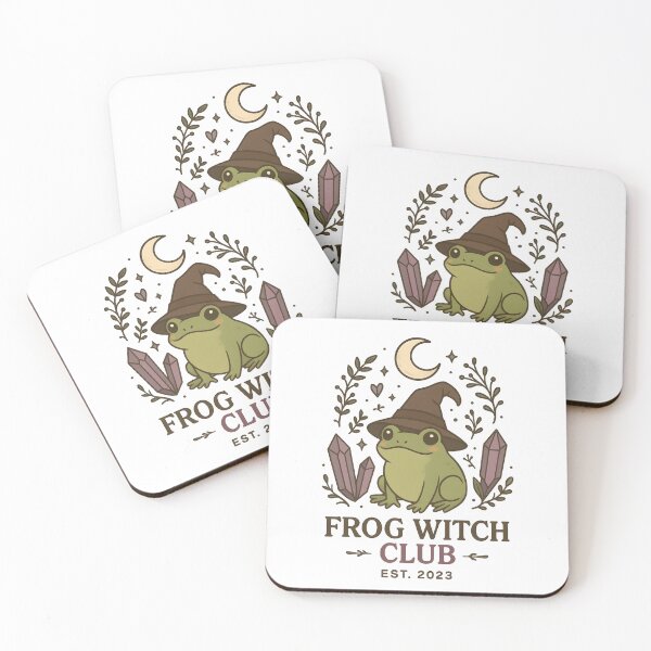 Item preview, Frog Witch Club – Cute Cottagecore Sticker, mug, t-shirt for Witchy Aesthetic Fans designed and sold by miciana1417.