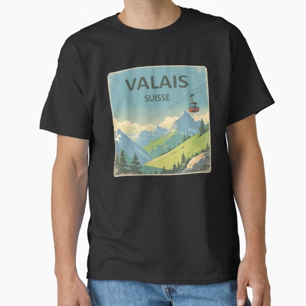 Vista previa del artículo con la obra «Valais Wallis», diseñado y vendido por blankshirt.