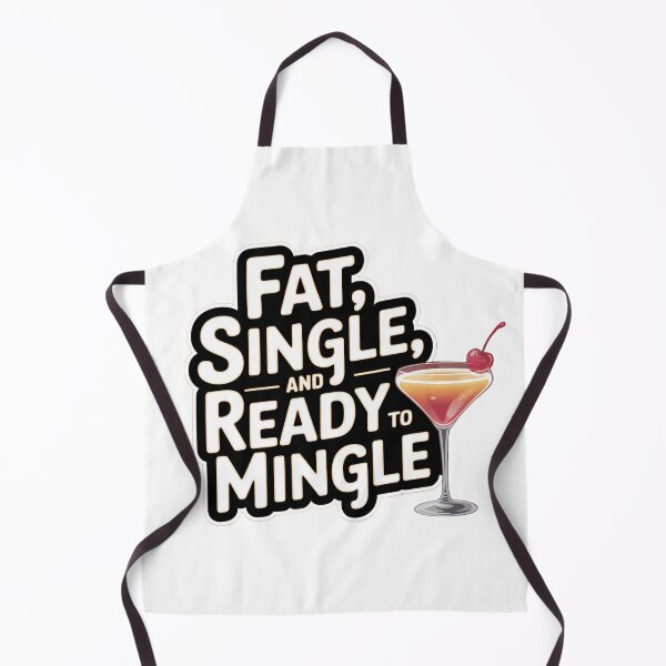 Item preview, Fat, Single, and Ready to Mingle! designed and sold by Ink And Inspire.